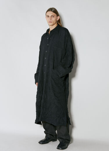 Yohji Yamamoto Wrinkled Coat Black yoy0154005