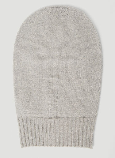 Rick Owens Knit Balaclava Grey ric0153031