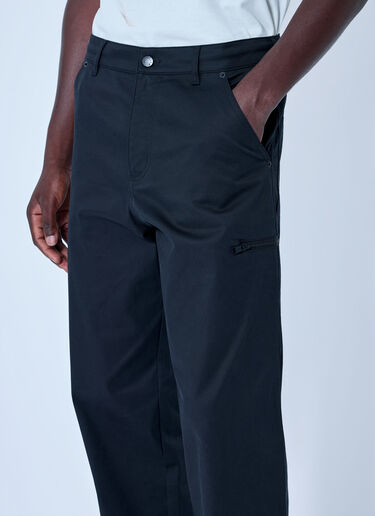 LN-CC® - Moncler: Mid Rise Tailored Trousers - Black Moncler Mid Rise Tailored Trousers Black mon0166007