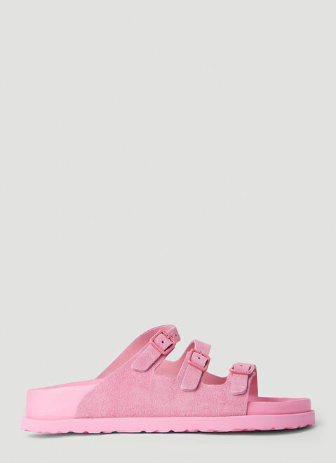 Birkenstock 플로리다 스웨이드 샌들 블랙 brk0349011