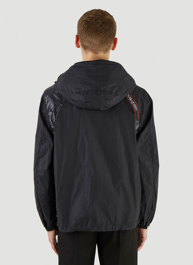 Alexander McQueen Harness Windbreaker Jacket Black amq0145005