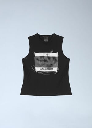 MM6 Maison Margiela x Salomon Logo Motif Tank Top Black mms0161006
