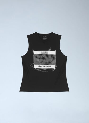 MM6 Maison Margiela x Salomon Logo Motif Tank Top Black mms0161006