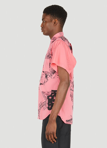 Comme des Garçons SHIRT x Christian Marclay Adjustable Sleeve Shirt Pink cdg0148016