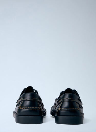 CAMPER Don Leather Boat Shoes Black cmp0164009