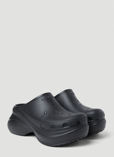 Balenciaga Crocs Platform Mules Black bal0152063