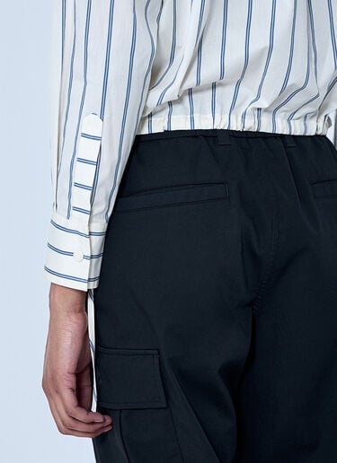 Moncler Striped Cotton Shirt White mon0264020