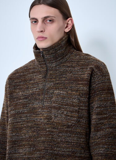 Engineered Garments Zip-Up Sweater Brown egg0154009