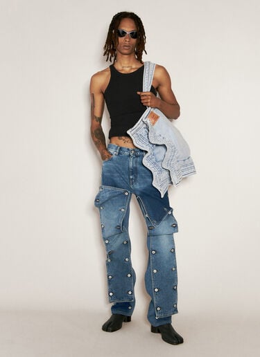 Y/Project Evergreen Snap Off Jeans Blue ypr0156006