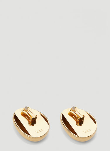 Clip-On Oval Earrings Marni Clip-On Oval Earrings Gold mni0241044