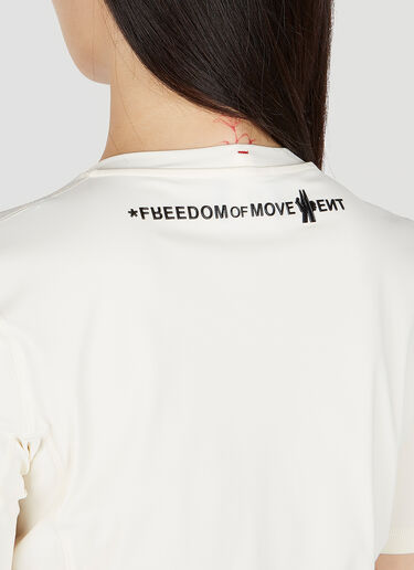 Moncler Grenoble Logo Patch T-Shirt White mog0251009