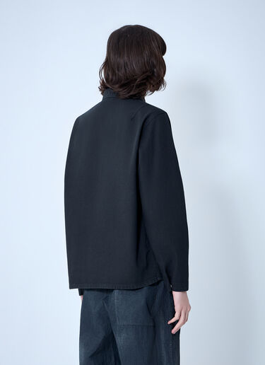 Stone Island Zip-Front Overshirt Black sto0164030