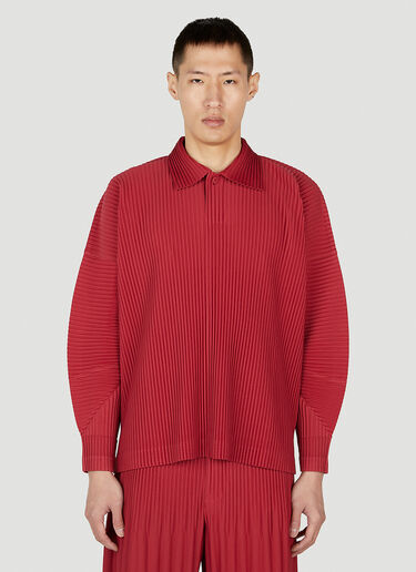 Homme Plissé Issey Miyake 폴로 셔츠 레드 hmp0152012