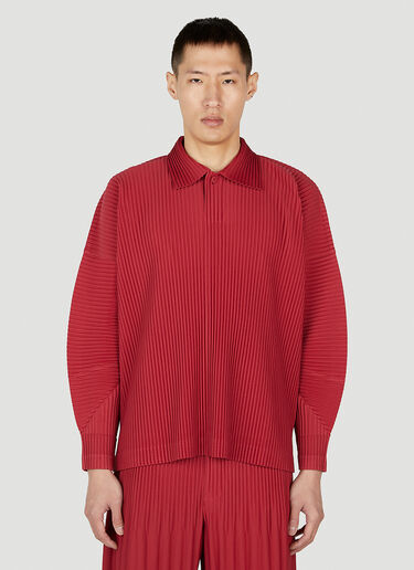 Homme Plissé Issey Miyake Polo Shirt Red hmp0152012