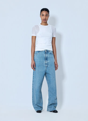 Maison Margiela Wide-Leg Denim Trousers Blue mla0264054