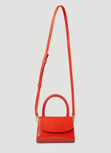 BY FAR Mini Patent Shoulder Bag Red byf0245017