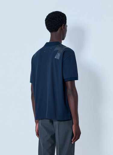 Maison Margiela V-Neck Panel T-Shirt Blue mla0164104