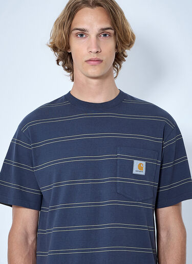 LN-CC® - Carhartt WIP: Bert Pocket T-Shirt - Blue Carhartt WIP Bert Pocket T-Shirt Blue wip0365009