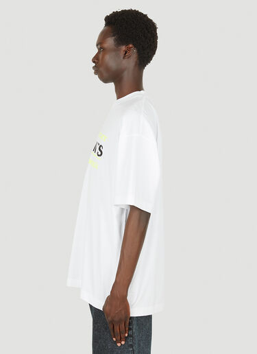 Show Me Logo T-Shirt VETEMENTS Show Me Logo T-Shirt White vet0150012