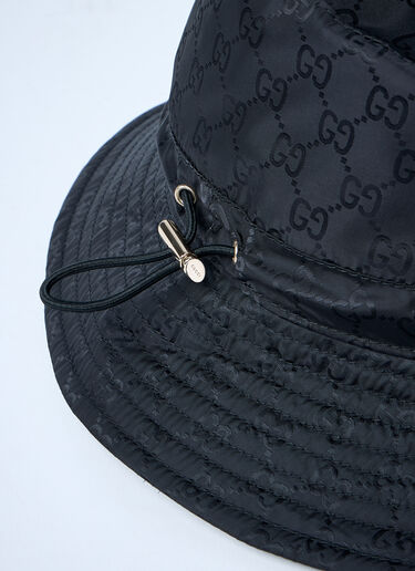 Gucci Logo Motif Bucket Hat Black guc0261046