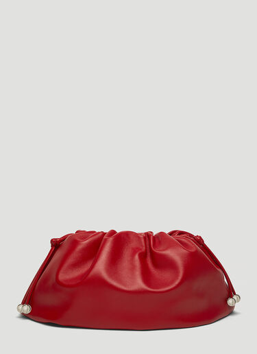 Bottega Veneta The Pouch Soft Clutch Red bov0243065