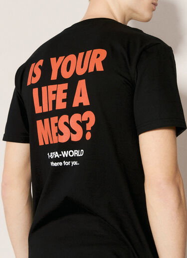 Fucking Awesome Is Your Life A Mess T-Shirt Black fua0156001