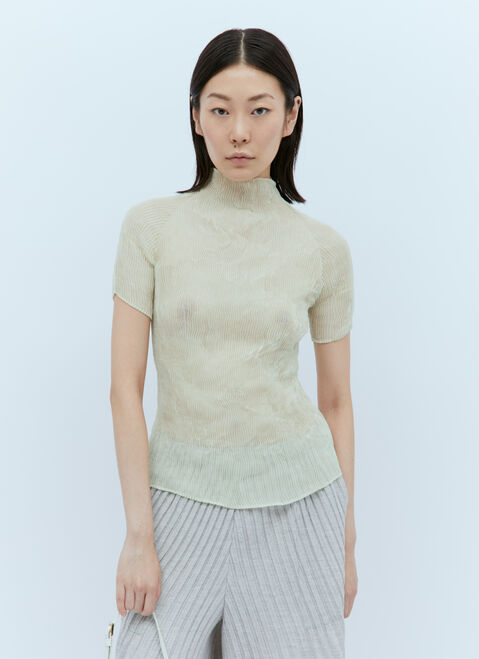 Issey Miyake Chiffon Twist 3 Top Black ism0255003