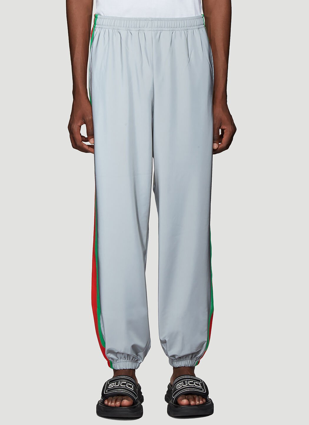 Gucci Reflective Track Pants in Grey LN CC