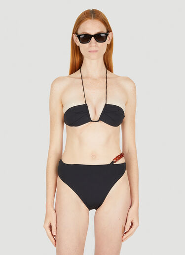 Ziah Neal Halter Bikini Top Black zia0251002