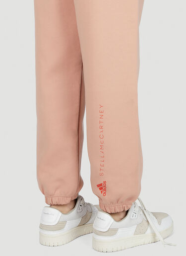 adidas by Stella McCartney 로고 프린트 트랙 팬츠 핑크 asm0251012