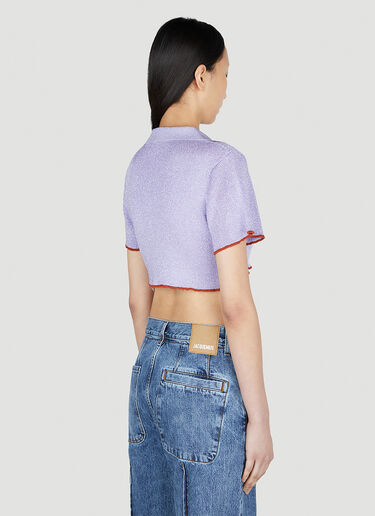 Jacquemus 르 오 브릴류 탑 퍼플 jac0251033