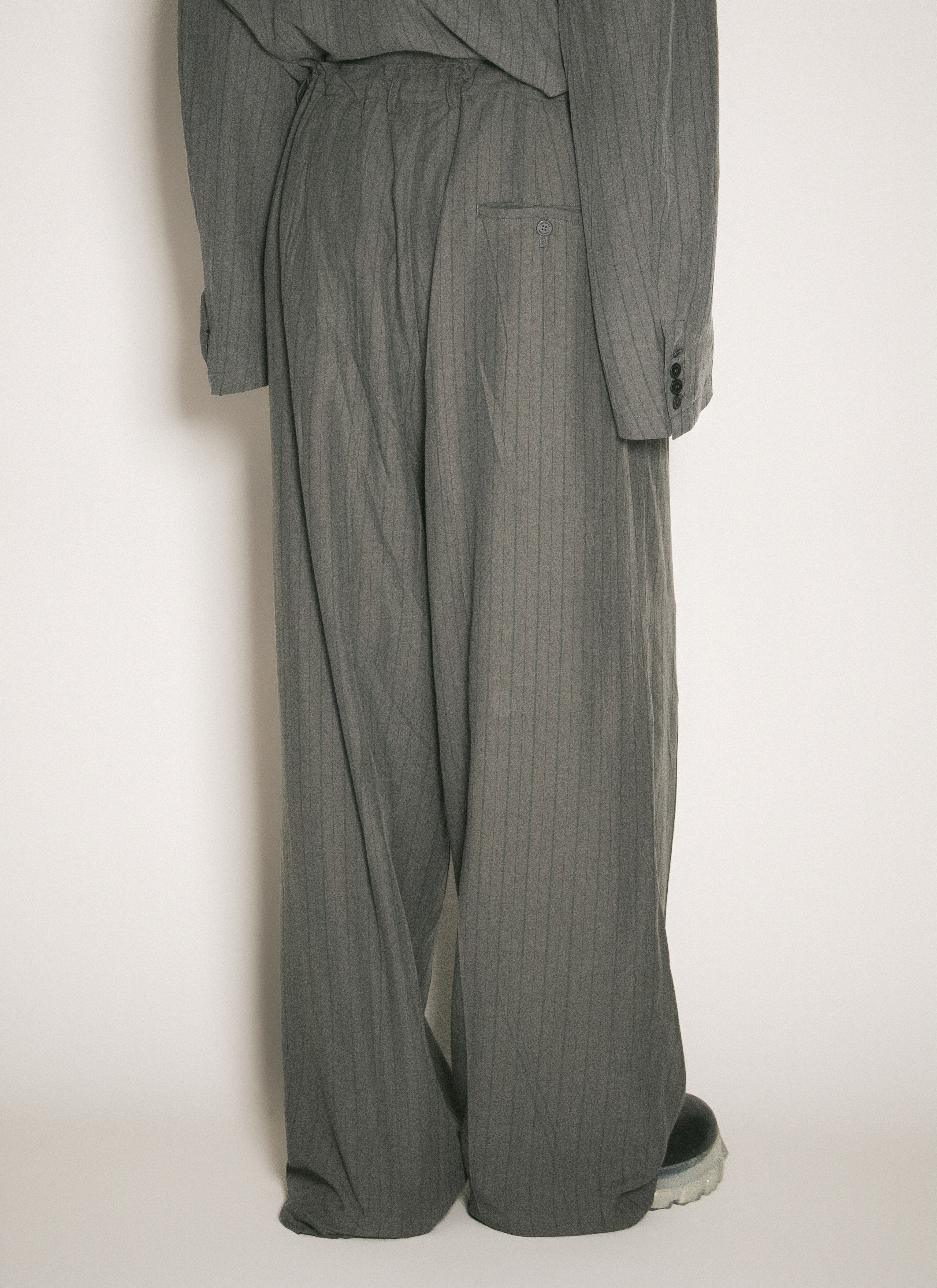 Balenciaga Men s Fluid Tailored Pants in Grey LN CC