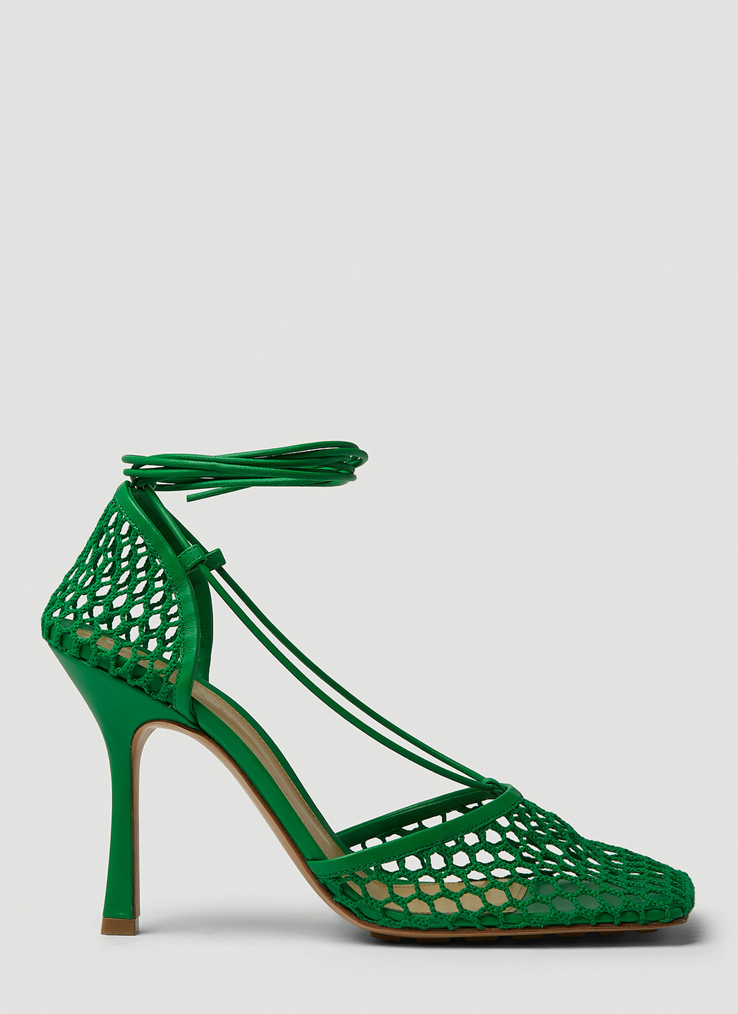 BOTTEGA VENETA STRETCH MESH HIGH HEELS