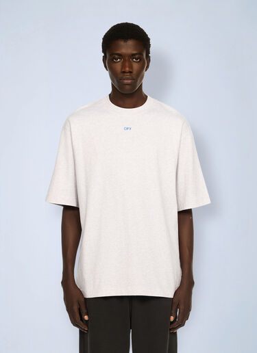 LN-CC® - Off-White: Stencil Arrow Skate Logo T-Shirt - Grey Off-White Stencil Arrow Skate Logo T-Shirt Grey ofw0162024
