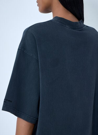 Alexander Wang Graphic Print Oversized T-Shirt Dark Grey awg0263036