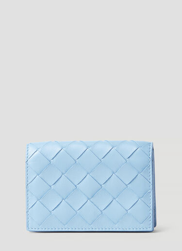 Bifold Intrecciato Cardholder Bottega Veneta Bifold Intrecciato Cardholder Light Blue bov0252033