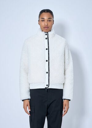 LN-CC® - Moncler: Diamond-Quilted Padded Cardigan - White Moncler Diamond-Quilted Padded Cardigan White mon0265101
