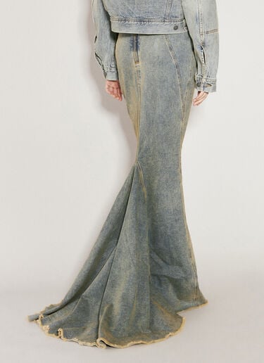 Entire Studios Caudal Fin Maxi Skirt Blue ent0256005