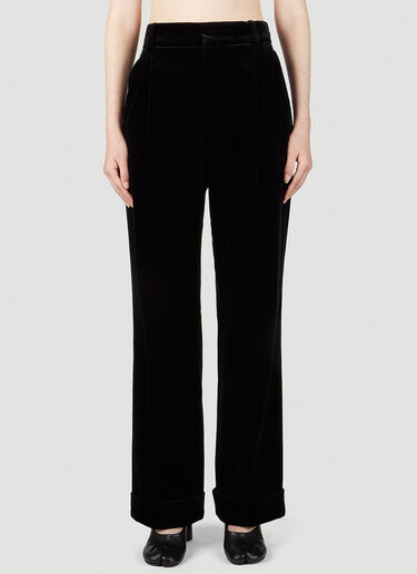 Gucci High Waist Velvet Pants Black guc0251173