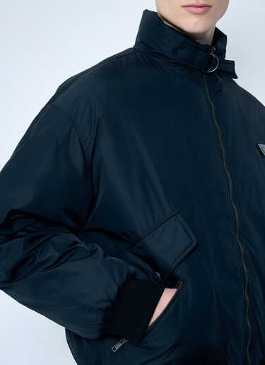 Prada Nylon Aviator Puffer Jacket Black pra0159031