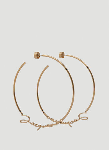 Jacquemus Les Créoles Hoop Earrings Gold jac0250055