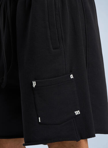 Palm Angels Palm Type Sweatshorts Black pma0166293