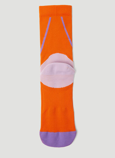 ロゴ入りロングソックス adidas by Stella McCartney ロゴ入りロングソックス オレンジ asm0254040