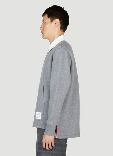 Thom Browne Polo Sweater Grey thb0152003