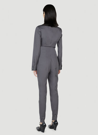 Prada Classic Collar Jumpsuit Grey pra0252056