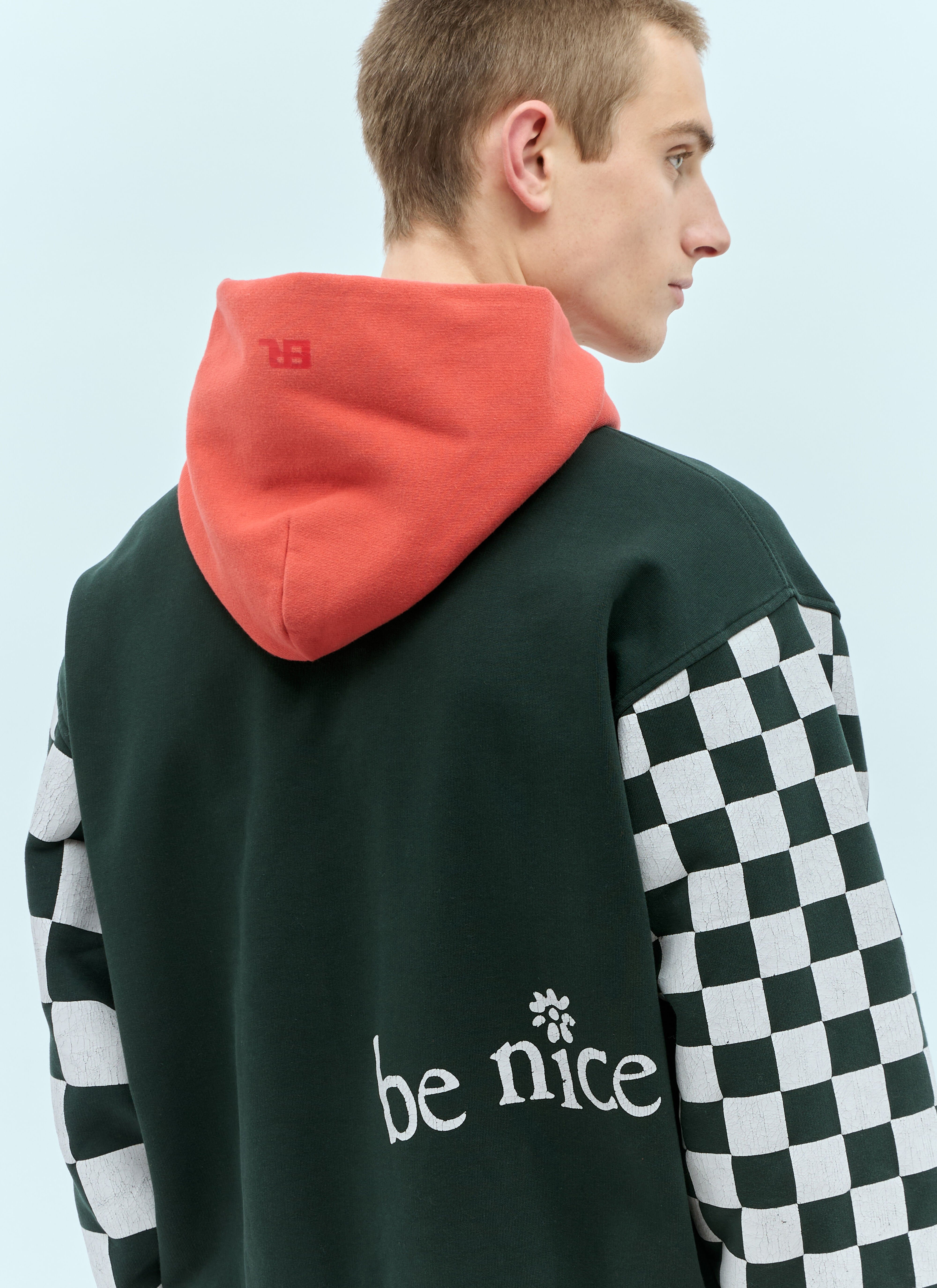 Black rose checkered hoodie store