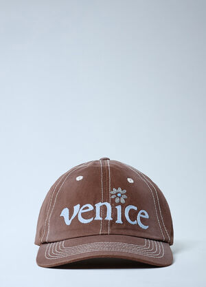 ERL Venice Embroidery Baseball Cap Brown erl0162001