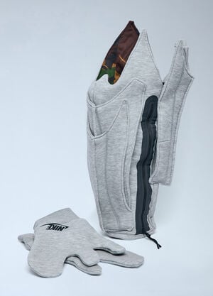 Nike by Yaku Re-Create Textile Fleece Gauntlet Grey nik0165031