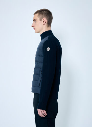 Moncler Zip-Up Padded Cardigan Navy mon0159008