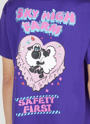 Sky High Farm Workwear Printed T-Shirt Purple skh0352013